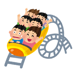 ジェットコースター イラスト画像